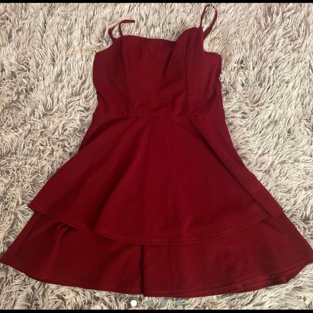Short Marroon dress